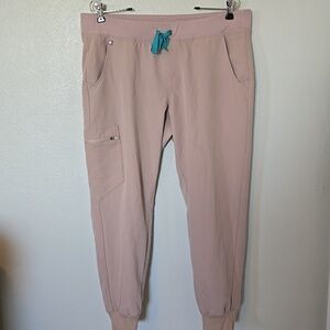 Figs | Zamora Khaki Jogger Style Scrub Pants Size Large